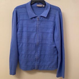 Croft & Barrow Zip Front Sweater